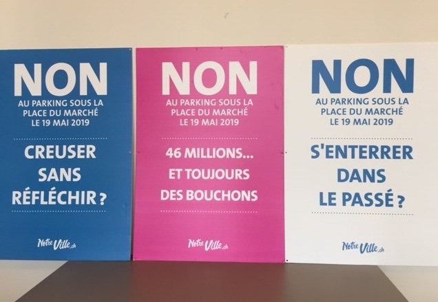 Vevey: le "non" au projet de construction d'un parking souterrain reçoit de nouveaux soutiens
